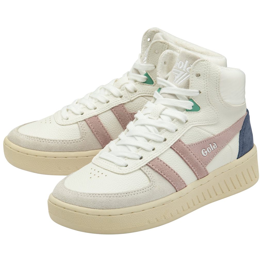Gola Classics Slam Trident Sneakers Białe Różowe Polska | 4573HSFBU