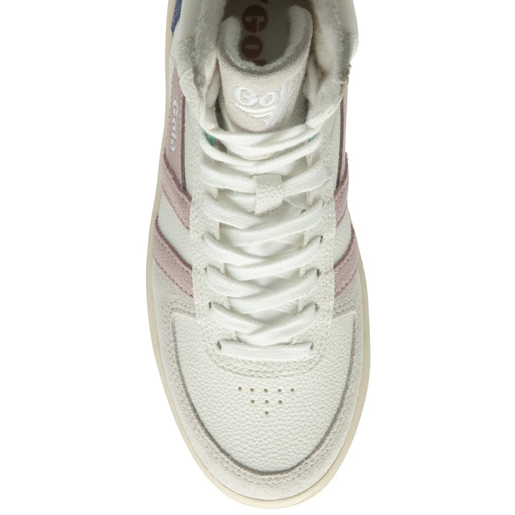 Gola Classics Slam Trident Sneakers Białe Różowe Polska | 4573HSFBU