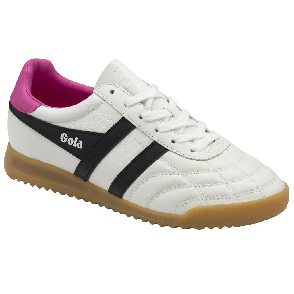 Gola Classics Stadium Sneakers Białe Czarne Różowe Polska | 1504JRMCH
