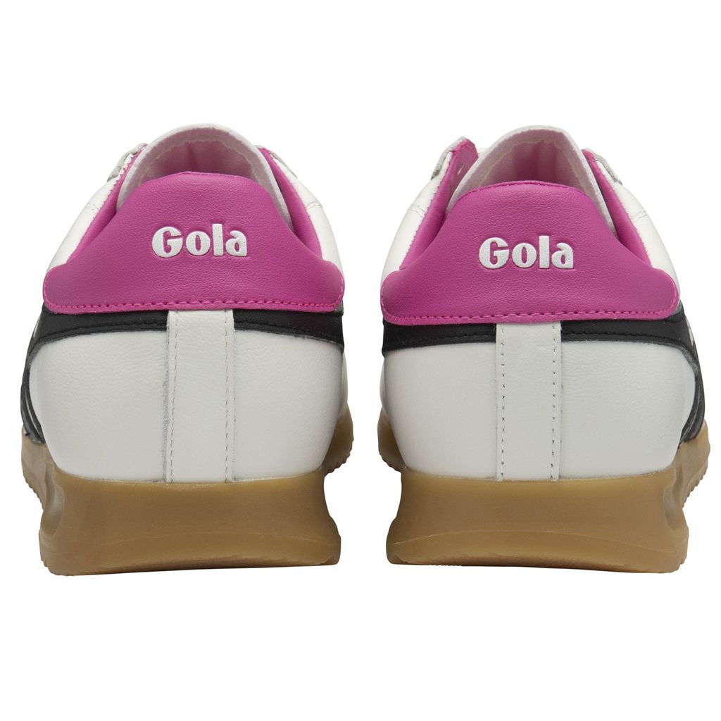 Gola Classics Stadium Sneakers Białe Czarne Różowe Polska | 1504JRMCH