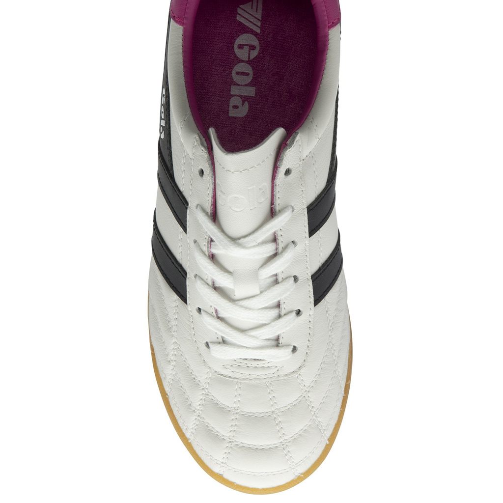 Gola Classics Stadium Sneakers Białe Czarne Różowe Polska | 1504JRMCH