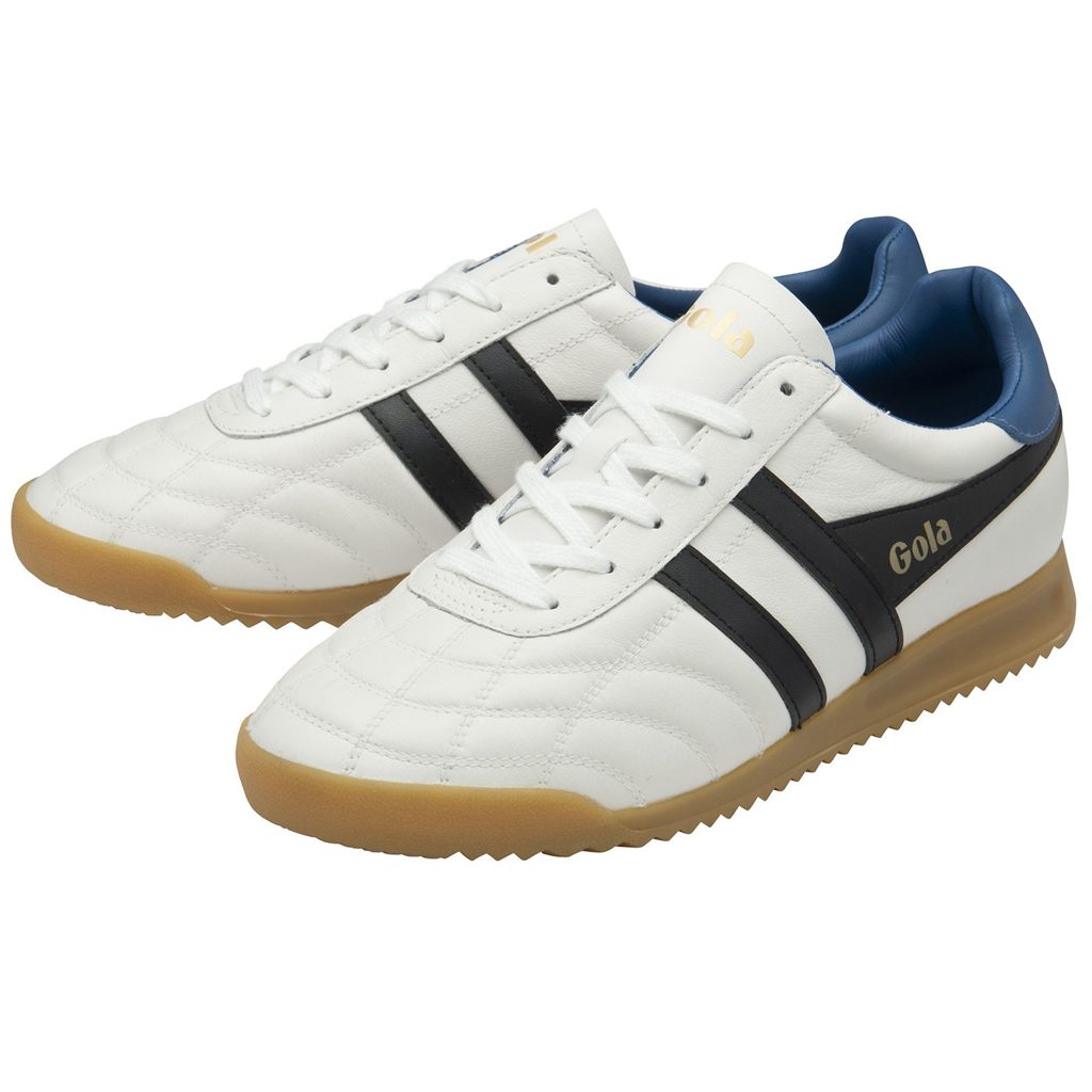 Gola Classics Stadium Sneakers Białe Czarne Niebieskie Polska | 7986IZATH