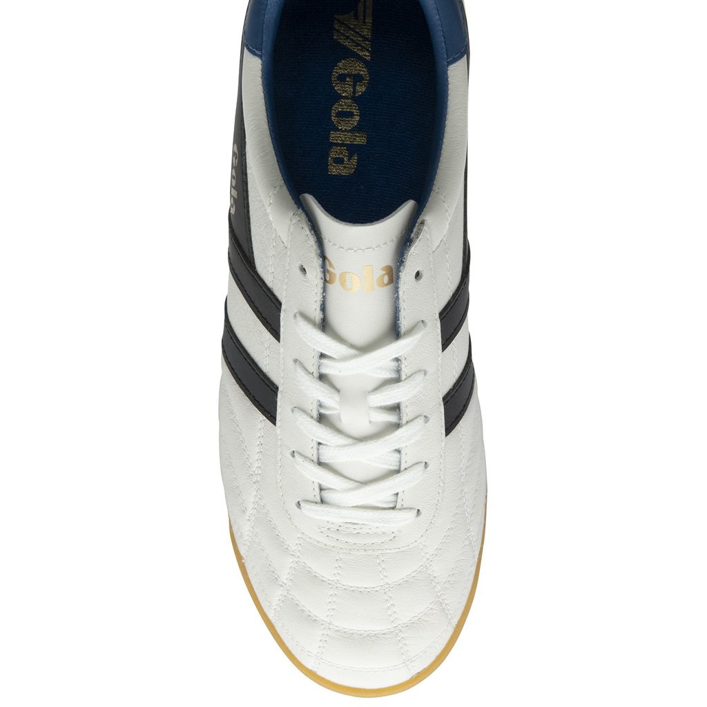 Gola Classics Stadium Sneakers Białe Czarne Niebieskie Polska | 7986IZATH