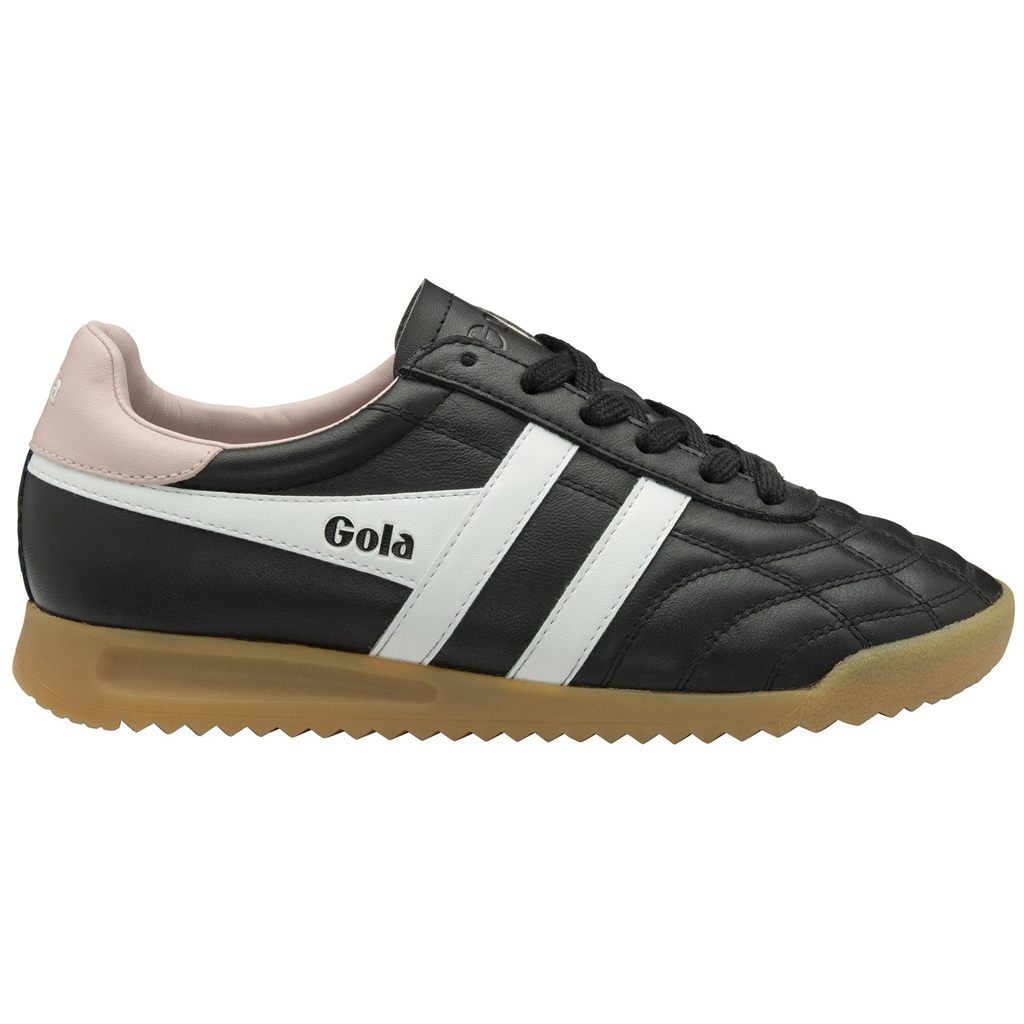 Gola Classics Stadium Sneakers Czarne Białe Różowe Polska | 9348QSMXC