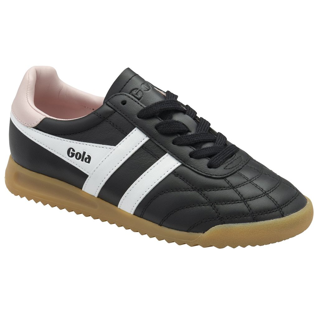 Gola Classics Stadium Sneakers Czarne Białe Różowe Polska | 9348QSMXC