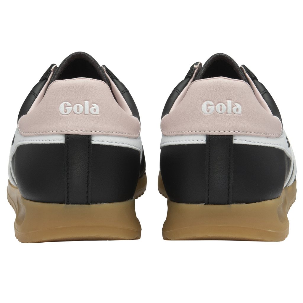Gola Classics Stadium Sneakers Czarne Białe Różowe Polska | 9348QSMXC