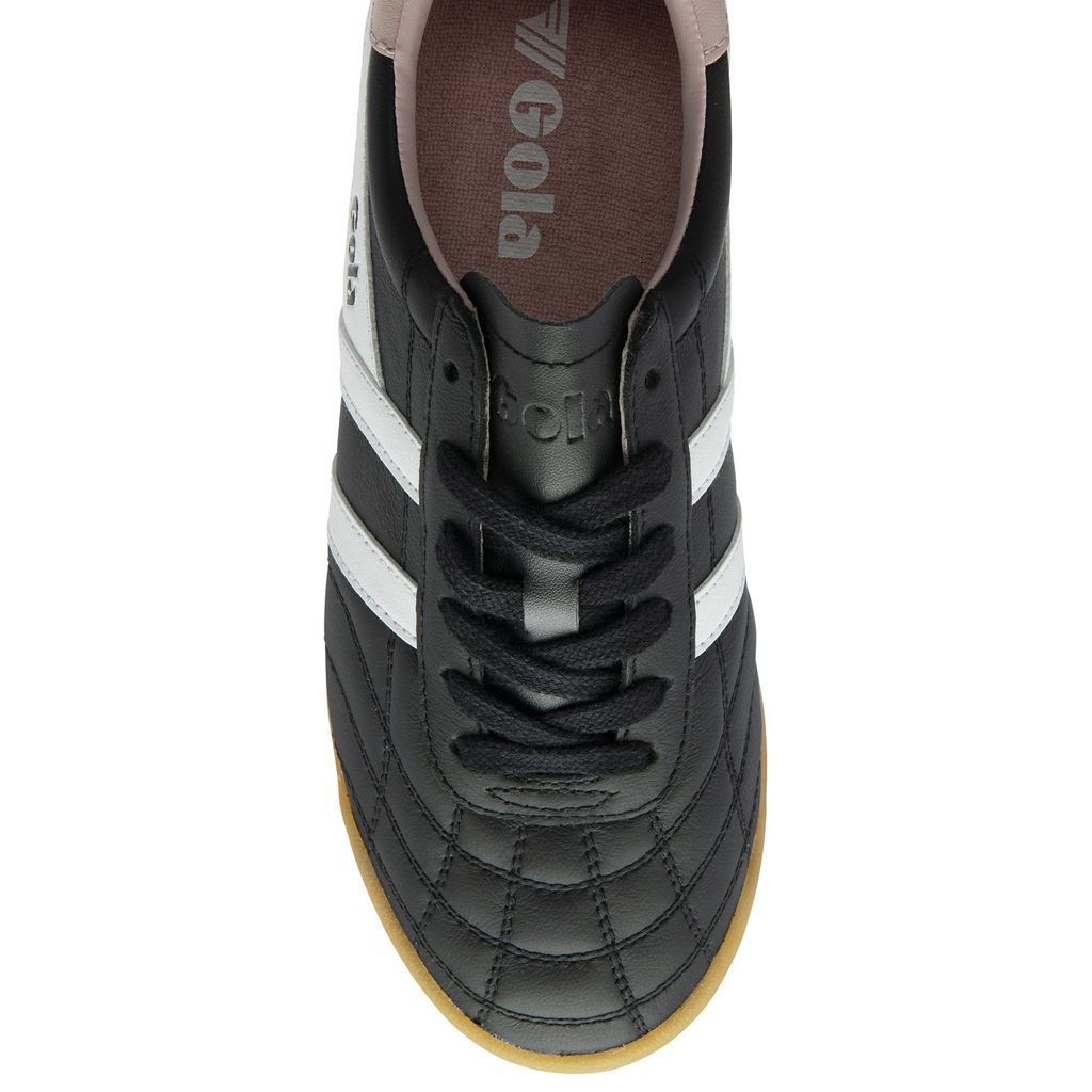 Gola Classics Stadium Sneakers Czarne Białe Różowe Polska | 9348QSMXC