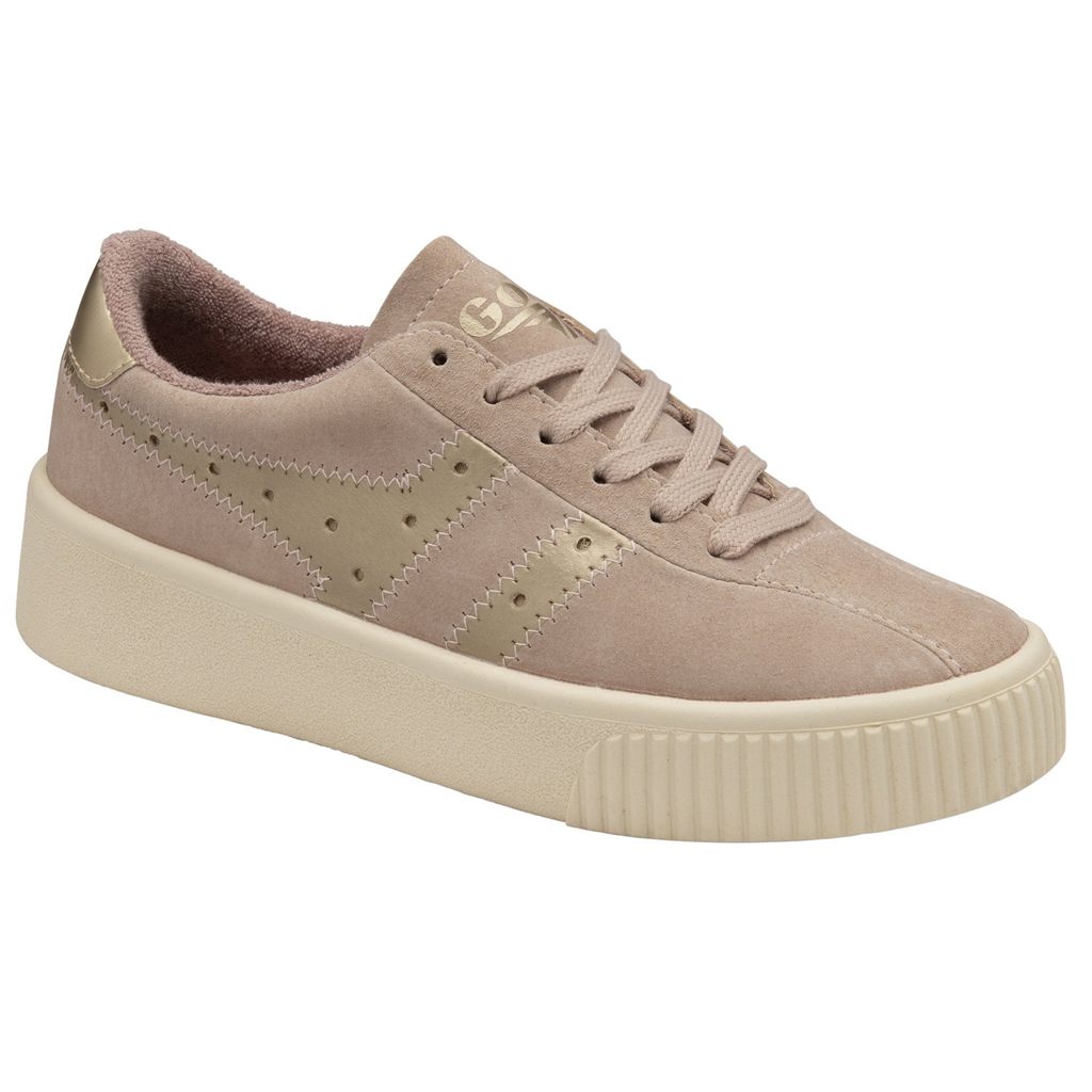 Gola Classics Super Court Metallic Sneakers Złote Polska | 6475QTFIX