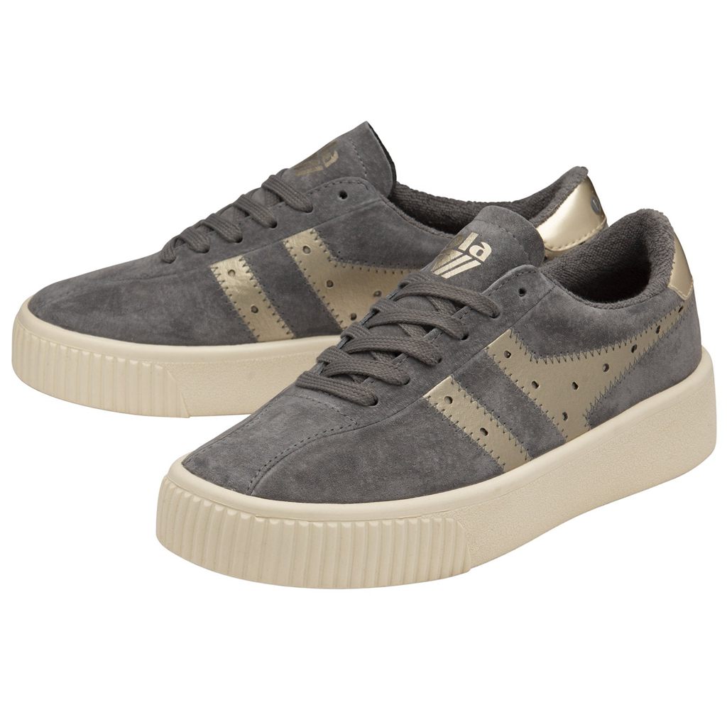 Gola Classics Super Court Metallic Sneakers Złote Polska | 9247DIMAO