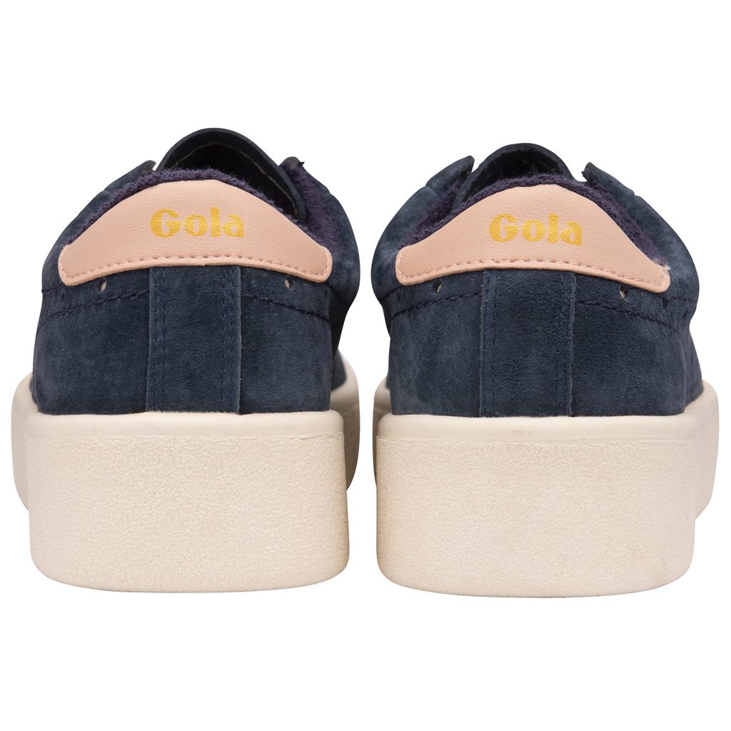 Gola Classics Super Court Suede Sneakers Granatowe Różowe Polska | 7890MXNEZ