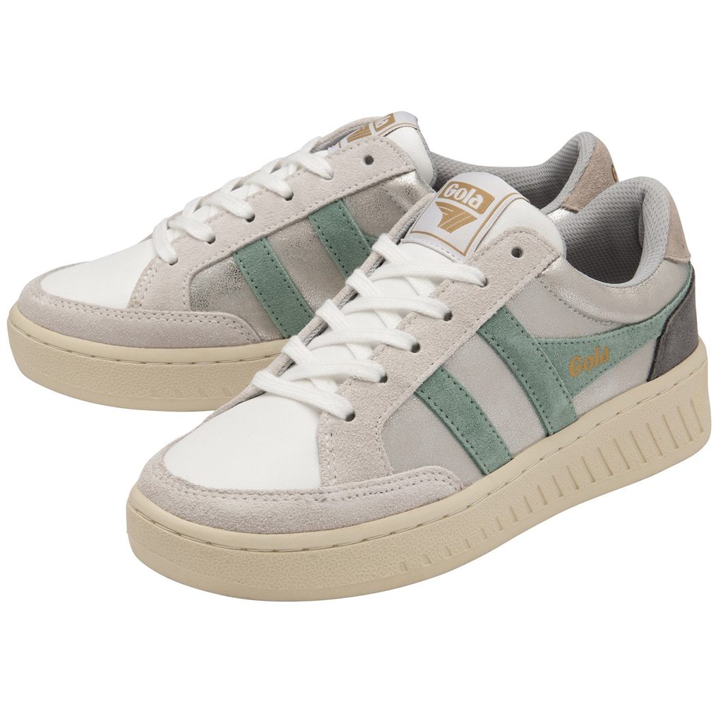 Gola Classics Superslam Blaze Sneakers Srebrne Zielone Szare Polska | 0286GZXRO