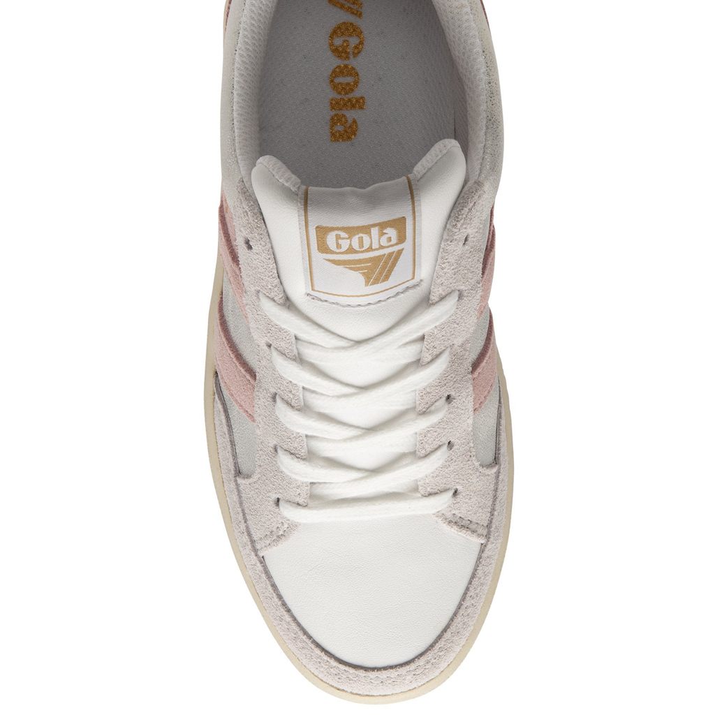 Gola Classics Superslam Blaze Sneakers Białe Różowe Polska | 8163PYROE