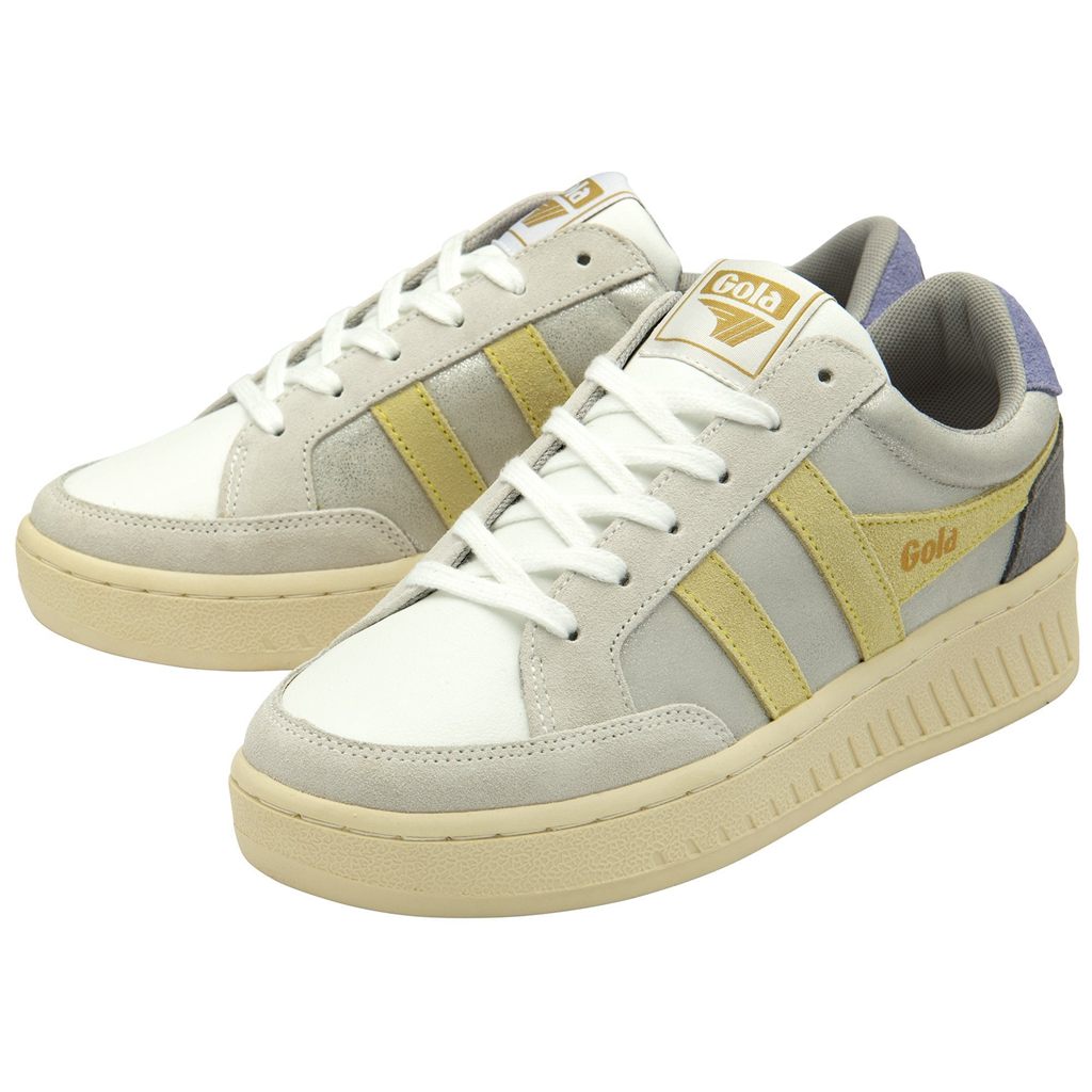 Gola Classics Superslam Blaze Sneakers Srebrne Cytrynowy Lawenda Polska | 6137WRYIP