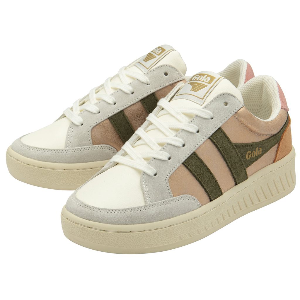 Gola Classics Superslam Blaze Sneakers Różowe Złote Khaki Koralowe Różowe Polska | 5723IKNMW