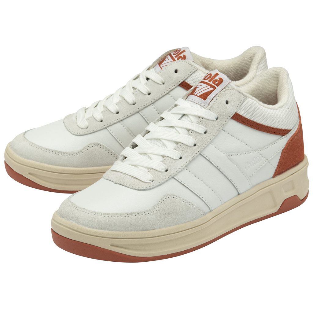 Gola Classics Swerve Sneakers Białe Pomarańczowe Polska | 6549YHEGN