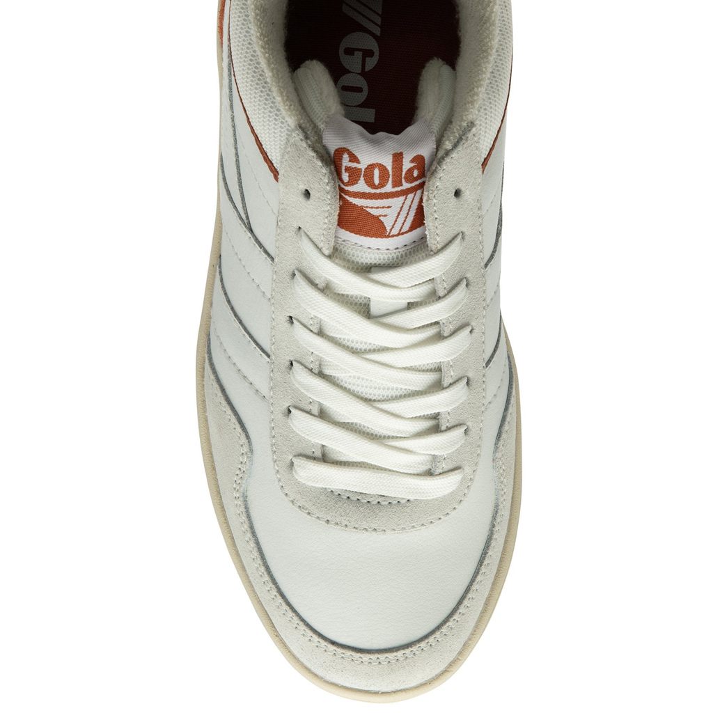 Gola Classics Swerve Sneakers Białe Pomarańczowe Polska | 6549YHEGN