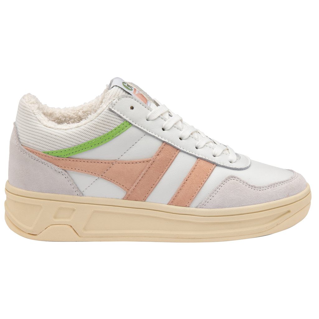 Gola Classics Swerve Sneakers Białe Różowe Zielone Polska | 5209NEUQD