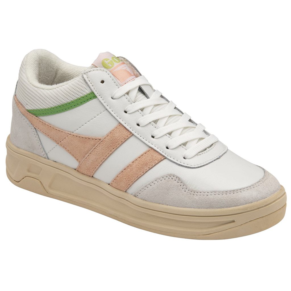Gola Classics Swerve Sneakers Białe Różowe Zielone Polska | 5209NEUQD