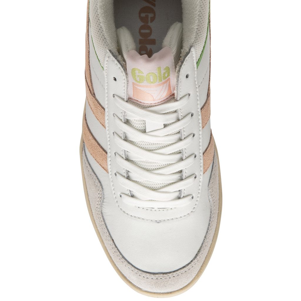 Gola Classics Swerve Sneakers Białe Różowe Zielone Polska | 5209NEUQD