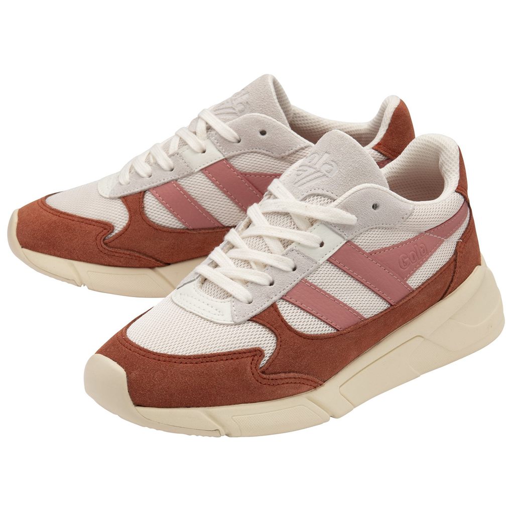 Gola Classics Tempest Sneakers Białe Pomarańczowe Koralowe Różowe Polska | 7902FMWIS