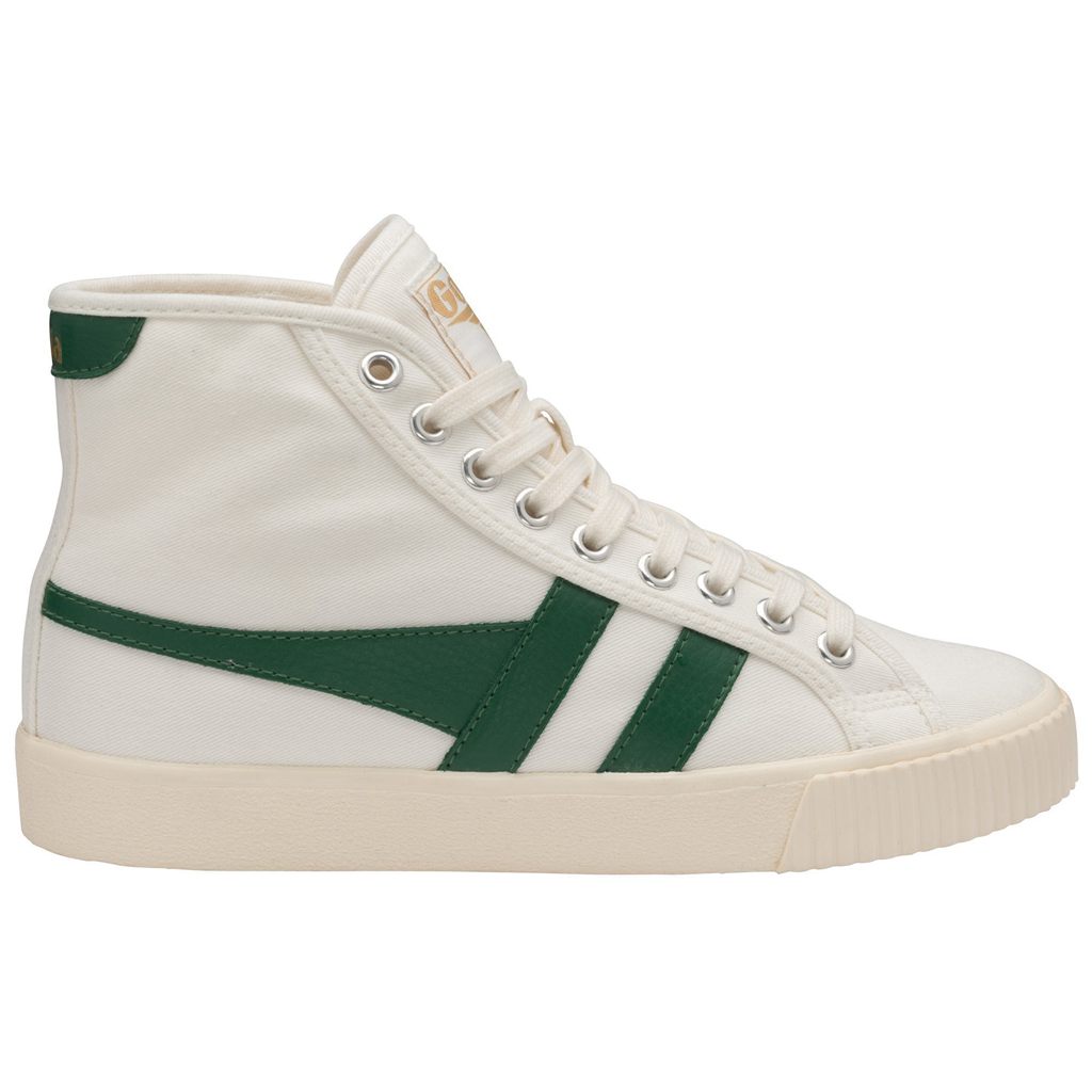 Gola Classics Tennis Mark Cox High Sneakers Białe Ciemny Zielone Polska | 2369ENFCD