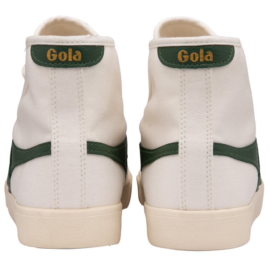 Gola Classics Tennis Mark Cox High Sneakers Białe Ciemny Zielone Polska | 2369ENFCD