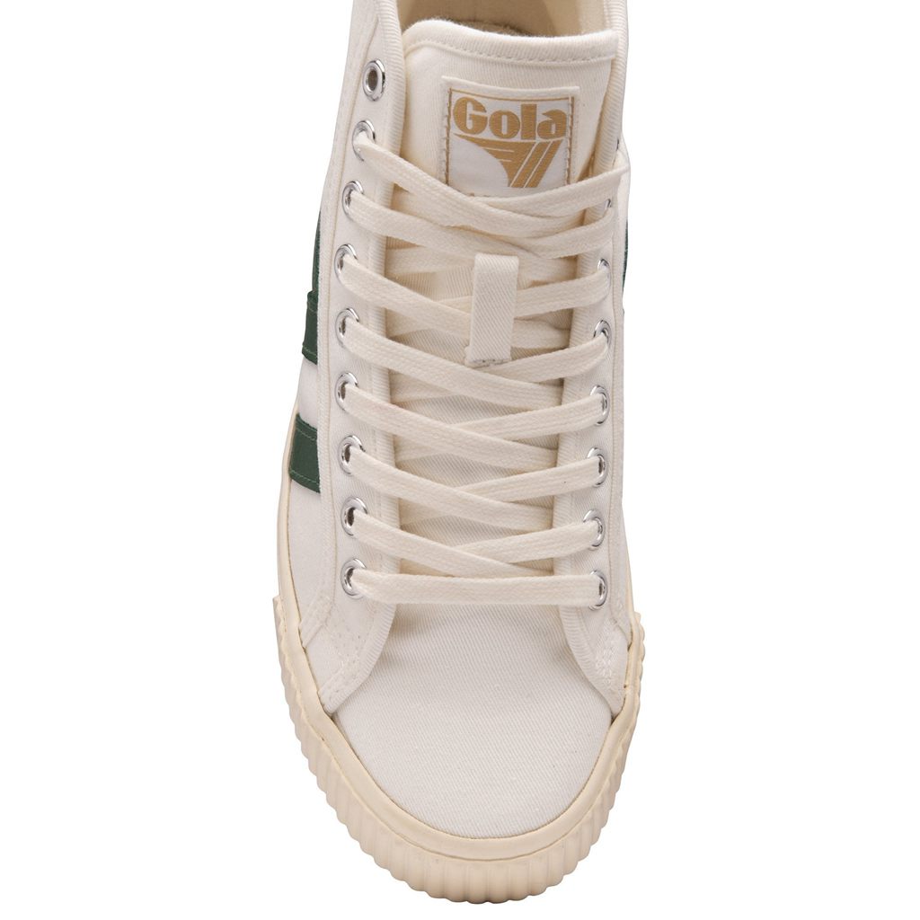 Gola Classics Tennis Mark Cox High Sneakers Białe Ciemny Zielone Polska | 2369ENFCD