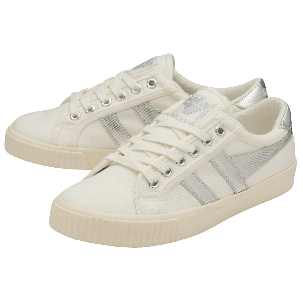 Gola Classics Tennis Mark Cox Sneakers Białe Srebrne Polska | 9273EGJNF