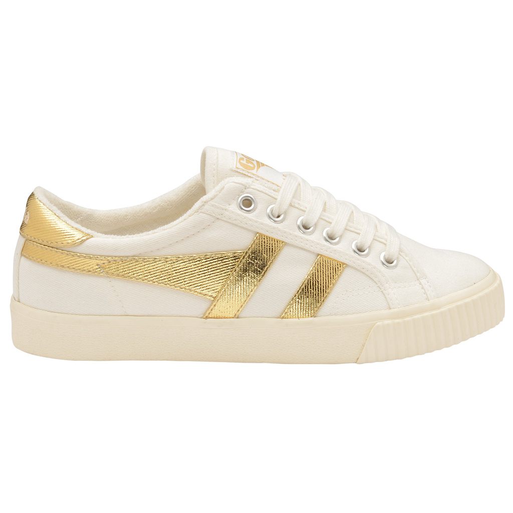 Gola Classics Tennis Mark Cox Sneakers Białe Złote Polska | 1387CNVYA
