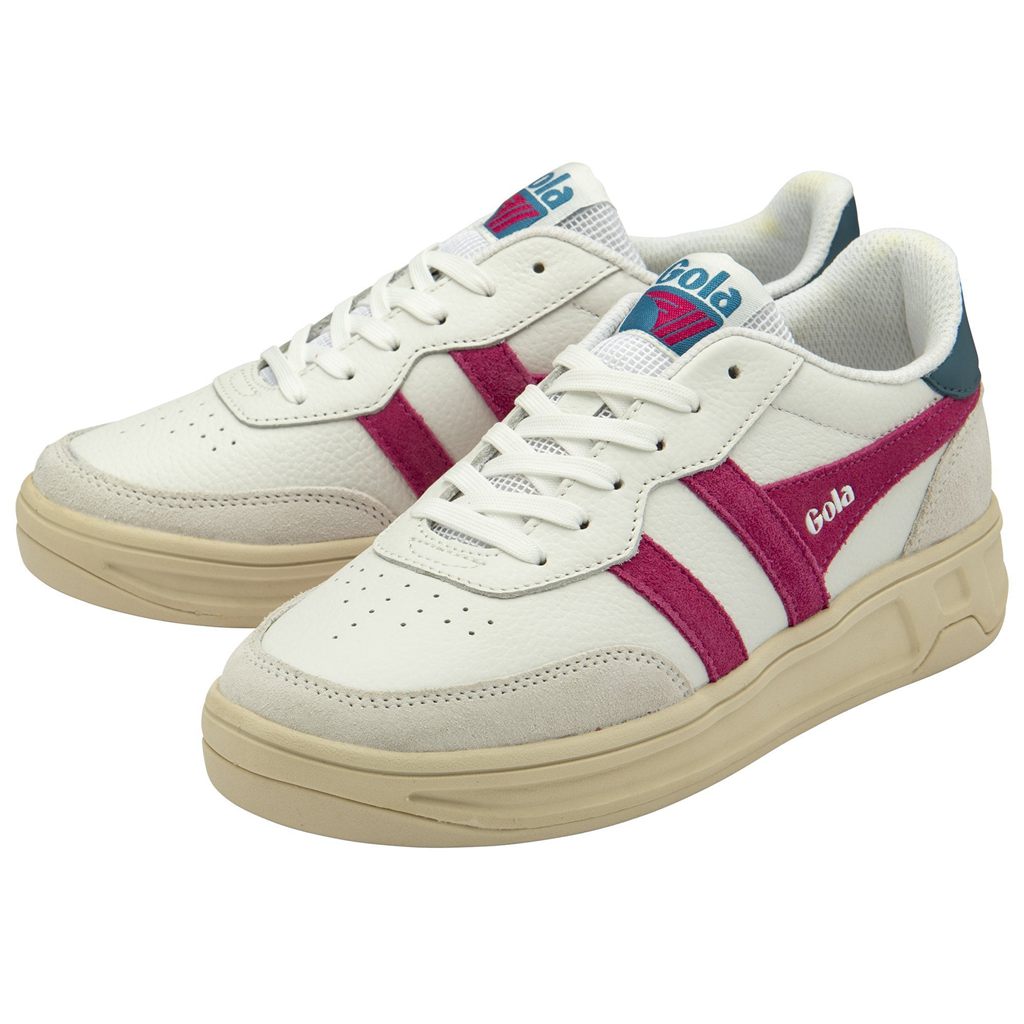 Gola Classics Topspin Sneakers Białe Fuksja Paw Polska | 8127DMCGJ