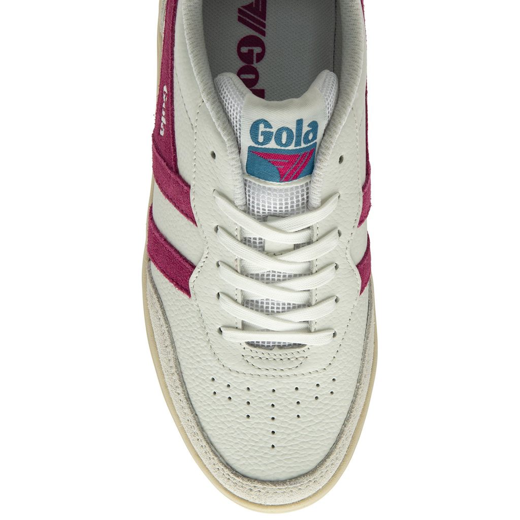Gola Classics Topspin Sneakers Białe Fuksja Paw Polska | 8127DMCGJ