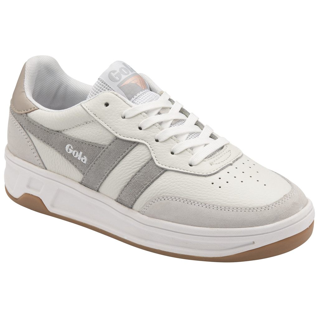 Gola Classics Topspin Sneakers Białe Głęboka Szare Polska | 1352RFDAV
