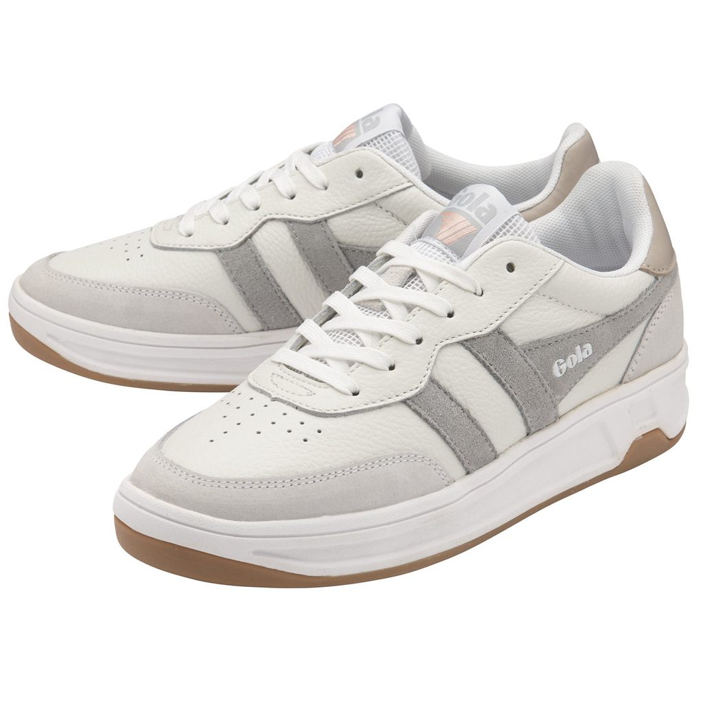 Gola Classics Topspin Sneakers Białe Głęboka Szare Polska | 1352RFDAV
