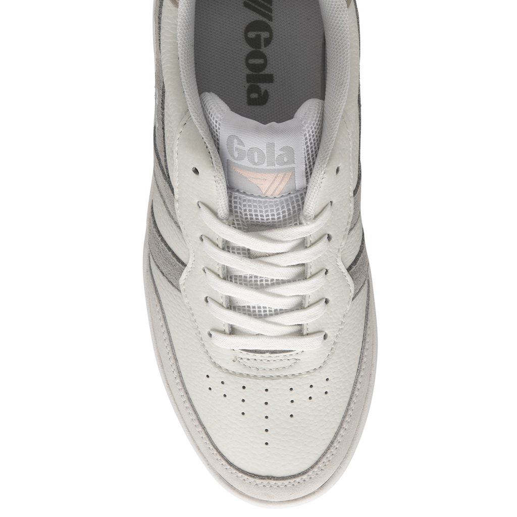 Gola Classics Topspin Sneakers Białe Głęboka Szare Polska | 1352RFDAV