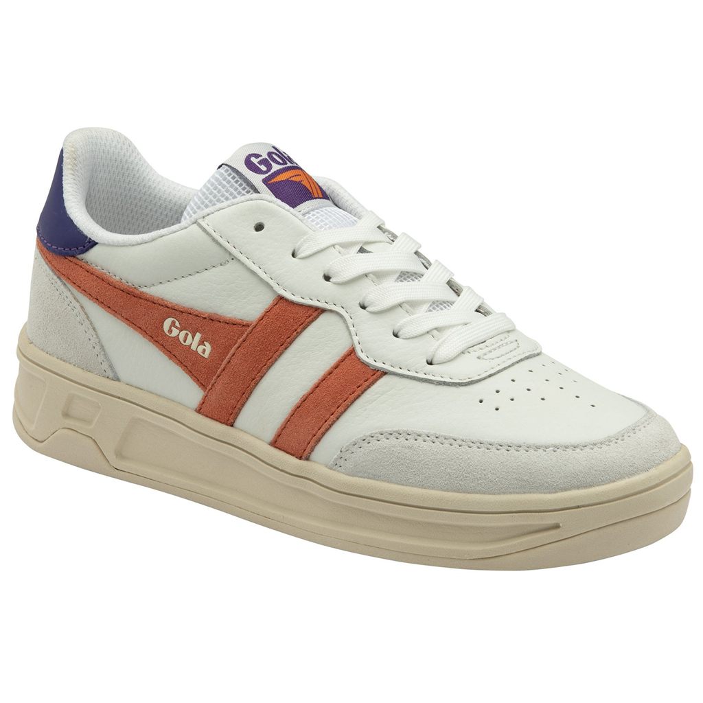 Gola Classics Topspin Sneakers Białe Koralowe Królewski Niebieski Fioletowe Polska | 5627XHVPB