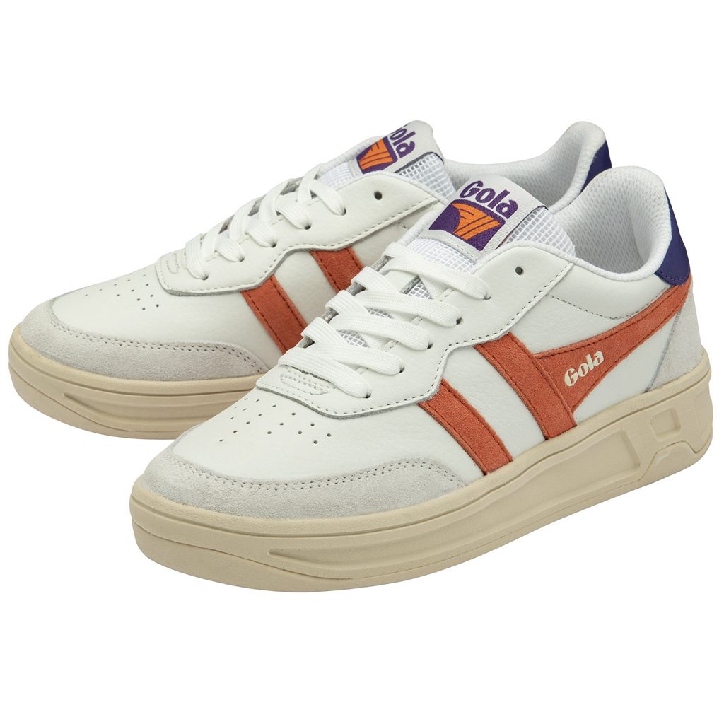 Gola Classics Topspin Sneakers Białe Koralowe Królewski Niebieski Fioletowe Polska | 5627XHVPB