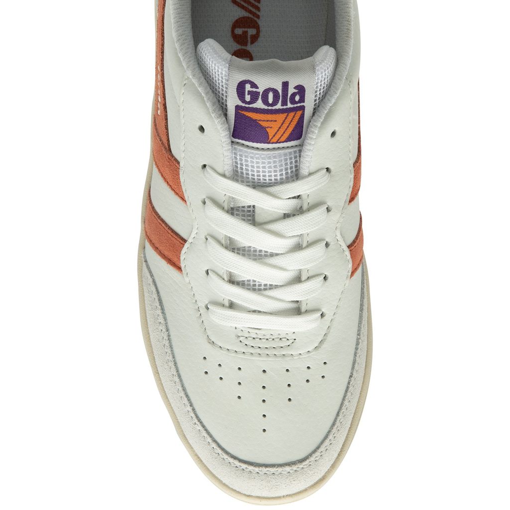 Gola Classics Topspin Sneakers Białe Koralowe Królewski Niebieski Fioletowe Polska | 5627XHVPB