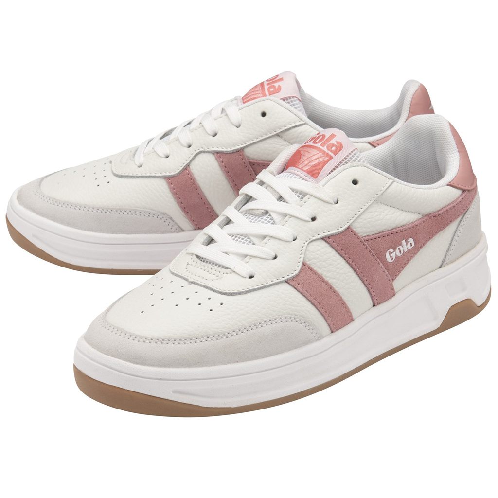 Gola Classics Topspin Sneakers Białe Różowe Koralowe Różowe Polska | 8517HNZYV