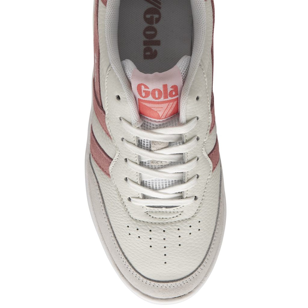 Gola Classics Topspin Sneakers Białe Różowe Koralowe Różowe Polska | 8517HNZYV