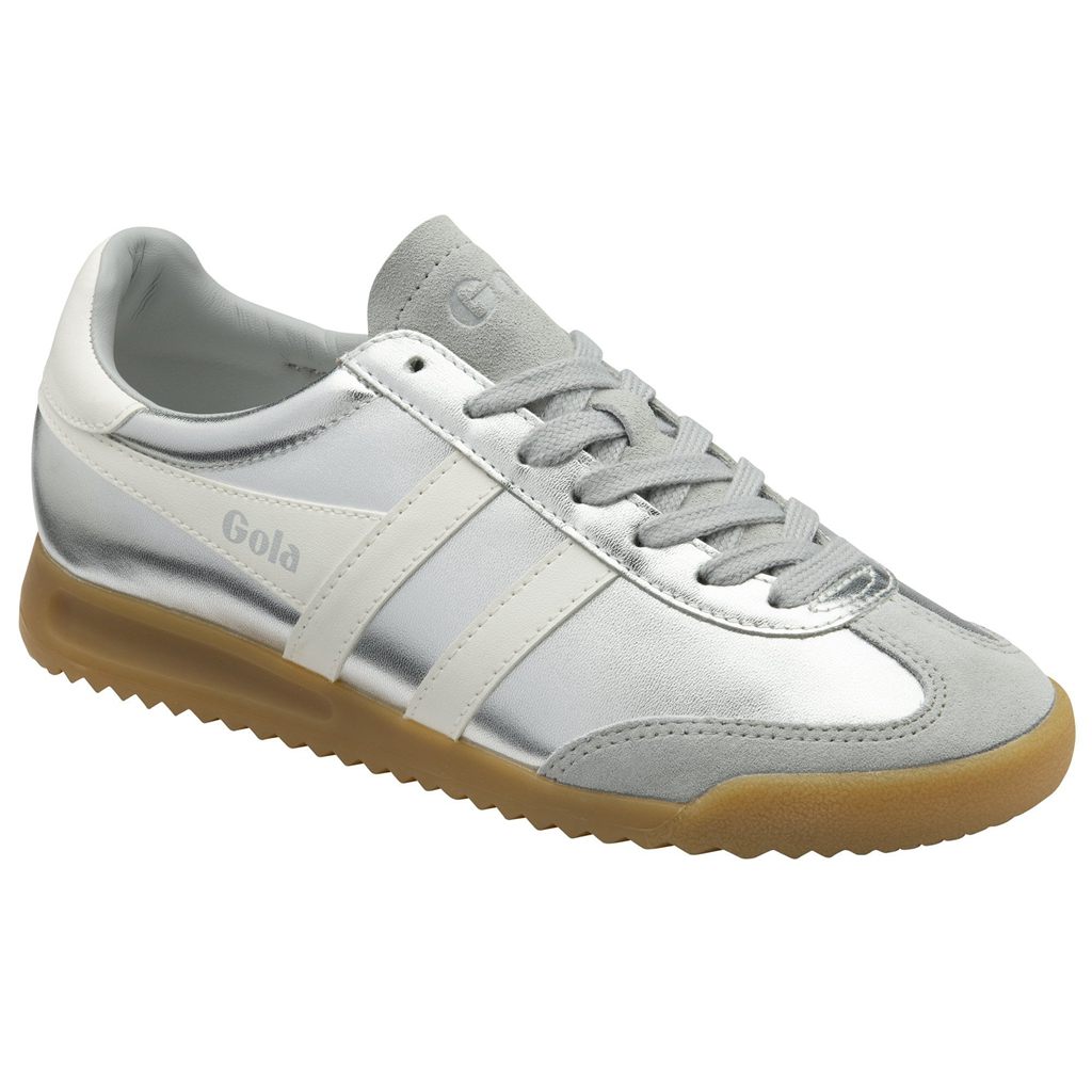 Gola Classics Torpedo Glimmer Sneakers Srebrne Białe Polska | 4958DBNYE