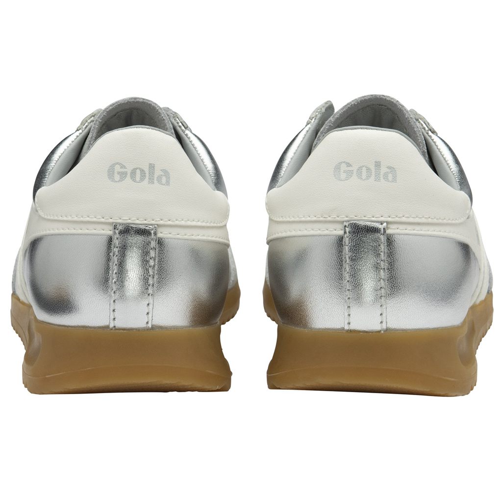 Gola Classics Torpedo Glimmer Sneakers Srebrne Białe Polska | 4958DBNYE