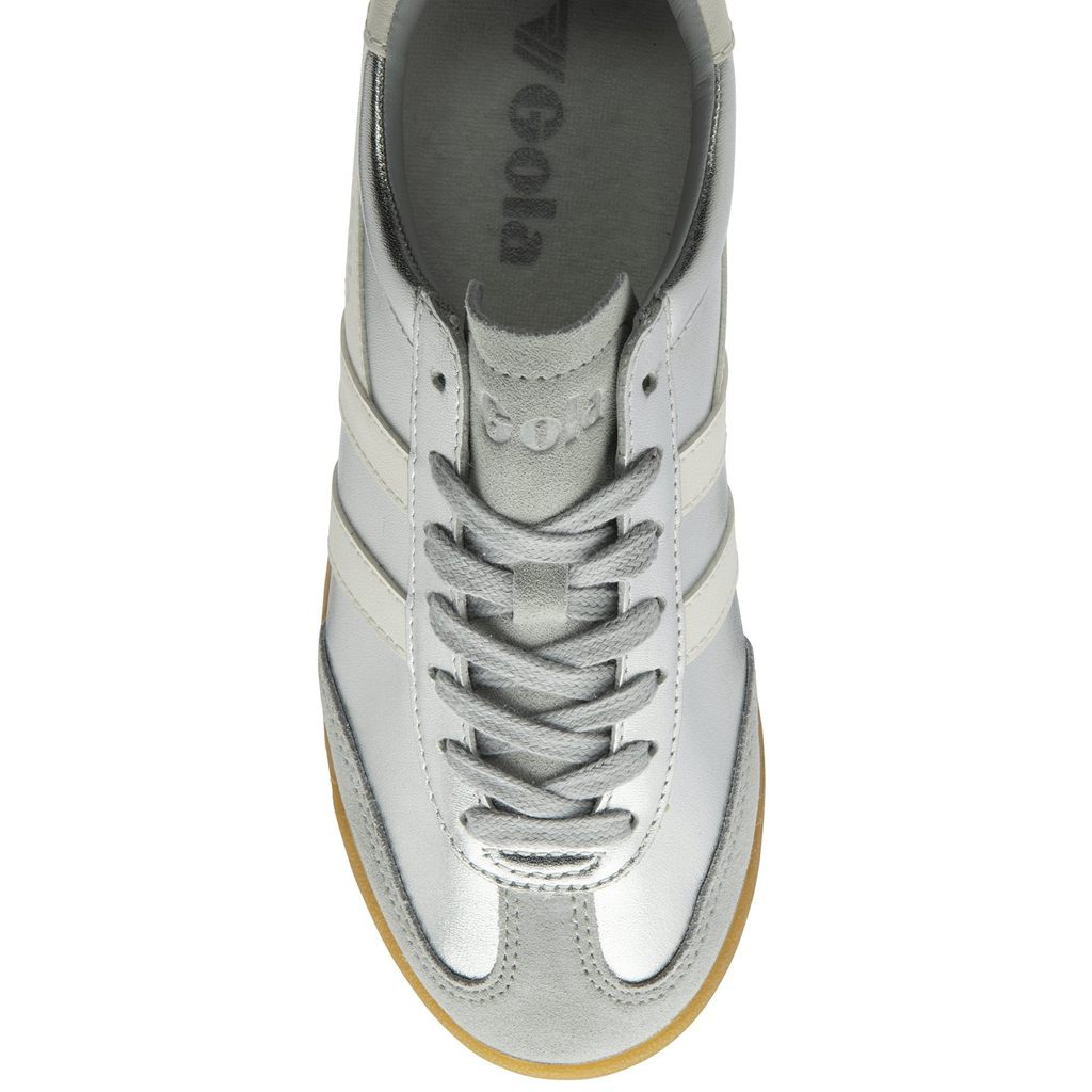 Gola Classics Torpedo Glimmer Sneakers Srebrne Białe Polska | 4958DBNYE