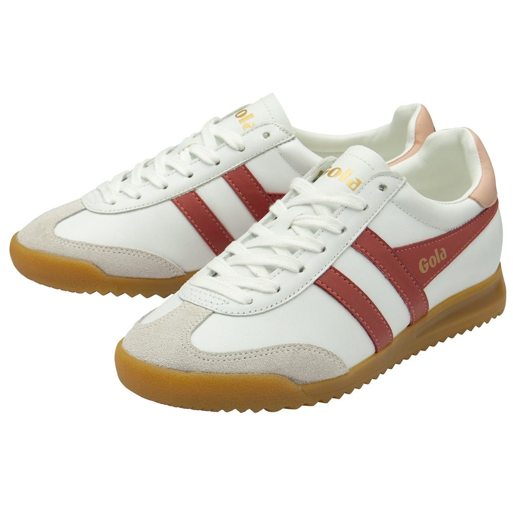 Gola Classics Torpedo Leather Sneakers Białe Różowe Polska | 2543CBTME