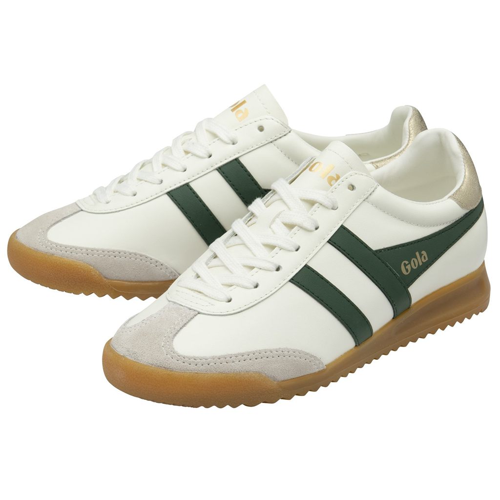 Gola Classics Torpedo Leather Sneakers Białe Złote Polska | 8653ABVHD