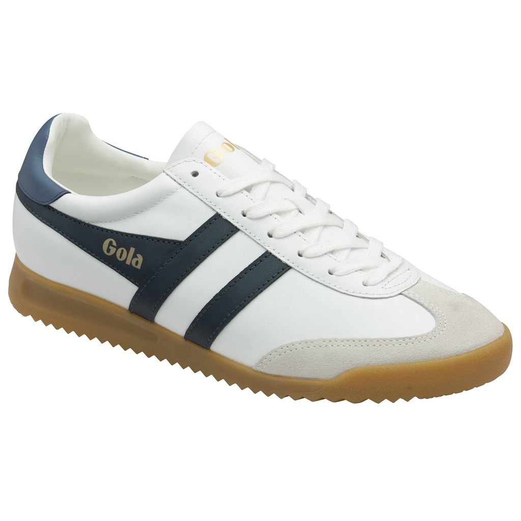 Gola Classics Torpedo Leather Sneakers Białe Granatowe Polska | 6813ZFXMU