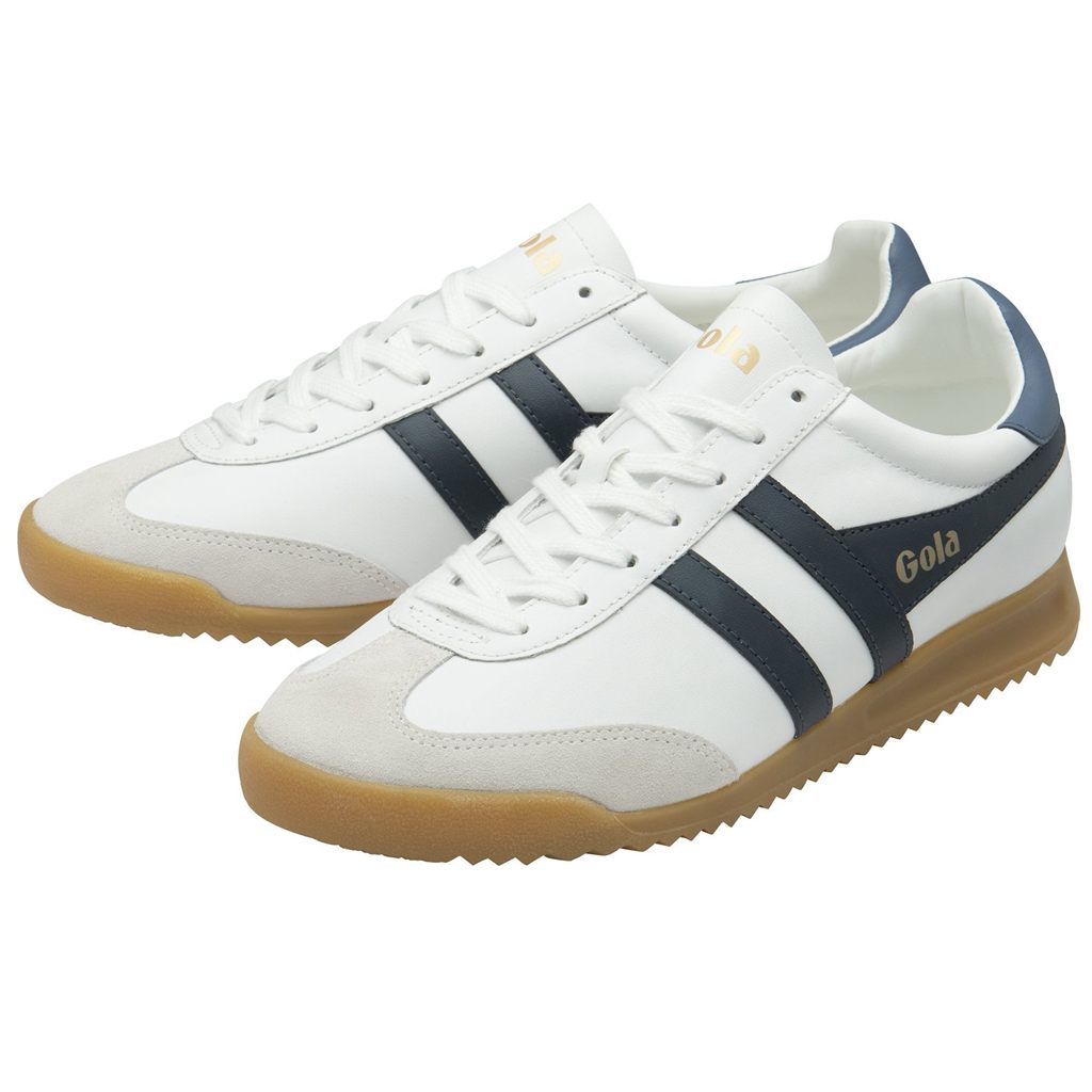 Gola Classics Torpedo Leather Sneakers Białe Granatowe Polska | 6813ZFXMU