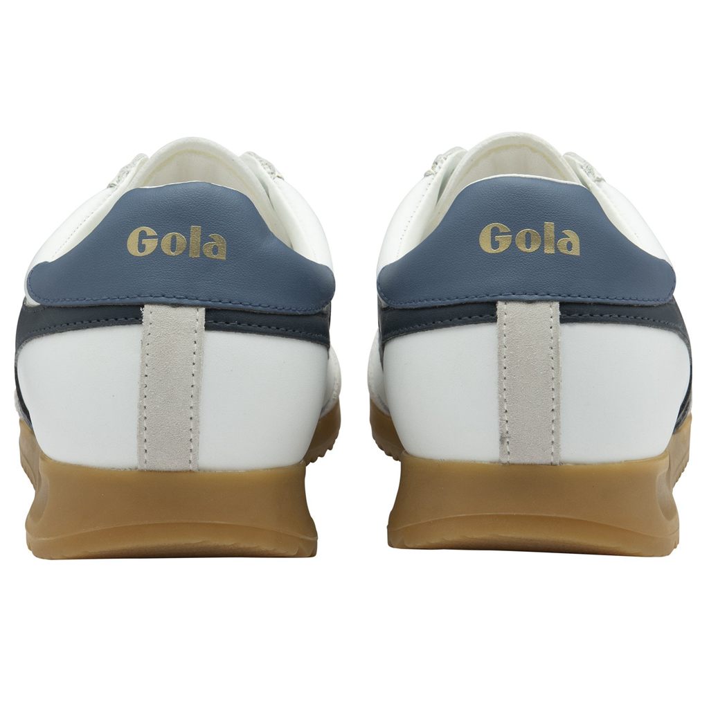 Gola Classics Torpedo Leather Sneakers Białe Granatowe Polska | 6813ZFXMU