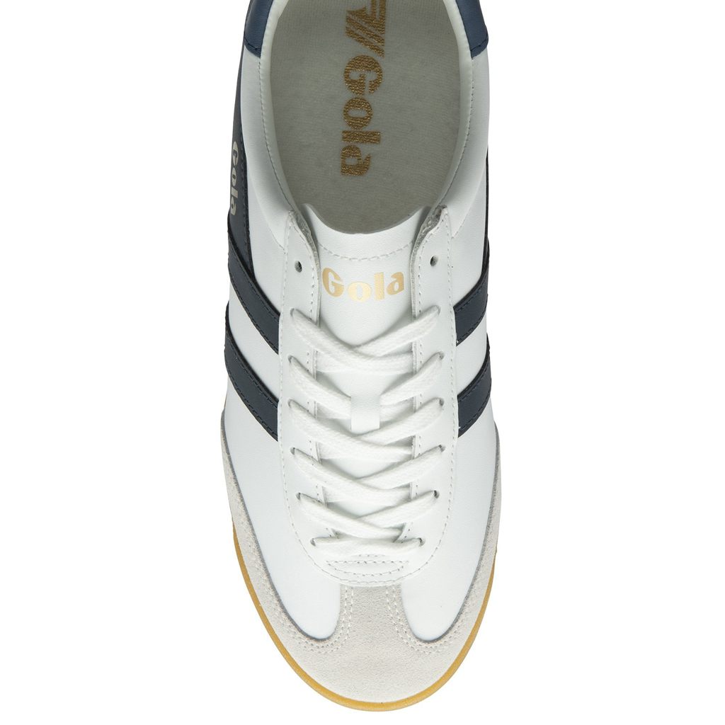 Gola Classics Torpedo Leather Sneakers Białe Granatowe Polska | 6813ZFXMU