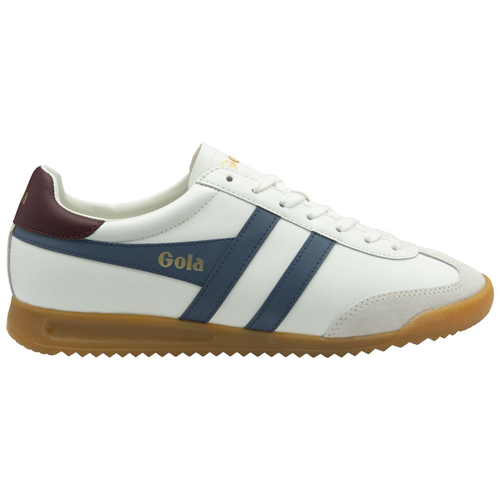 Gola Classics Torpedo Leather Sneakers Białe Bordowe Polska | 6352NODKX