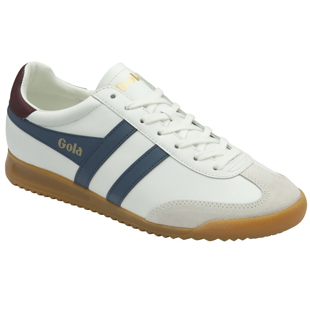Gola Classics Torpedo Leather Sneakers Białe Bordowe Polska | 6352NODKX